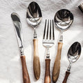 30 Piece Silverware Set Service by IKXOLifeswhispersweresonate
