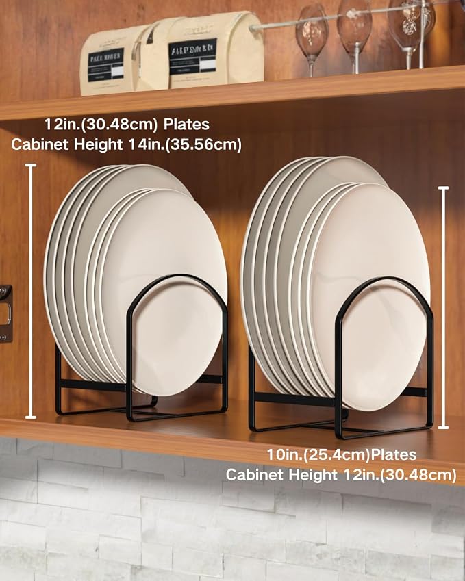 4 Pack Kitchen Plate Holder Organizer - Image 3