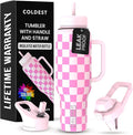 Coldest Tumbler with Handle and Straw by Coldest