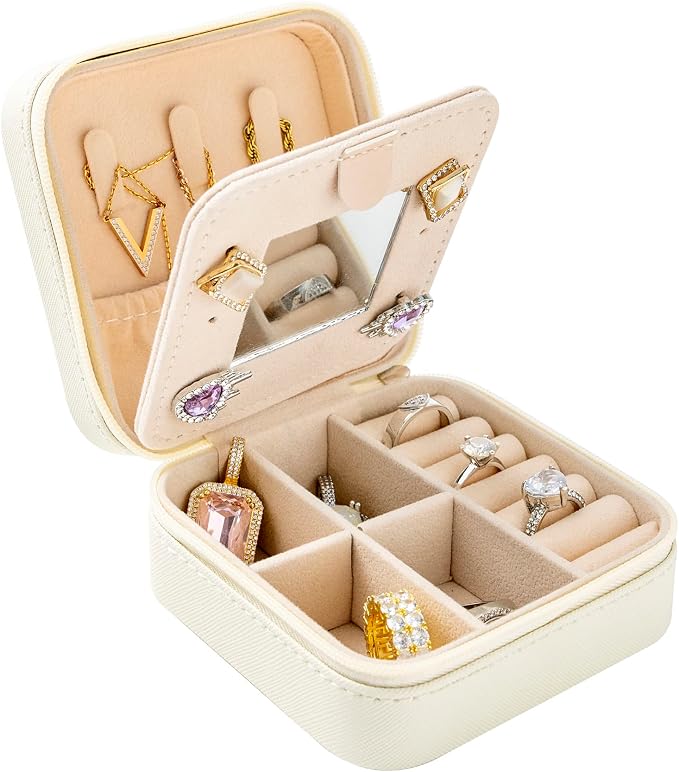 KElofoN Travel jewelry case Travel jewelry box Travel Jewelry Organizer Small by KElofoN