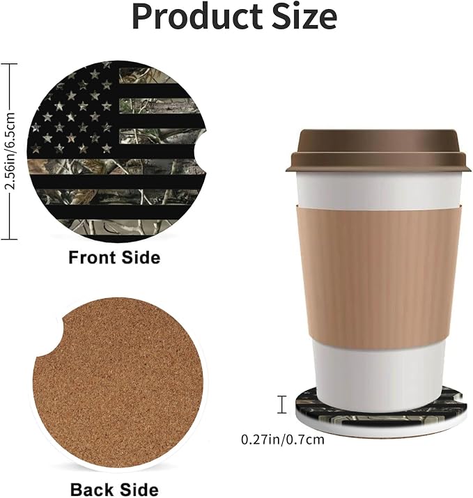 Car Coasters for Cup Holder 2 Pack - Image 3