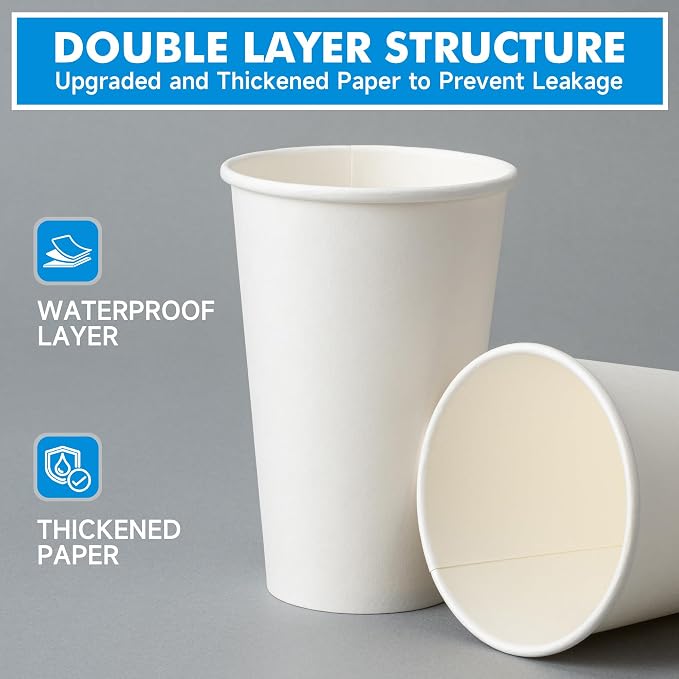 RACETOP Disposable Paper Coffee Cups - Image 4
