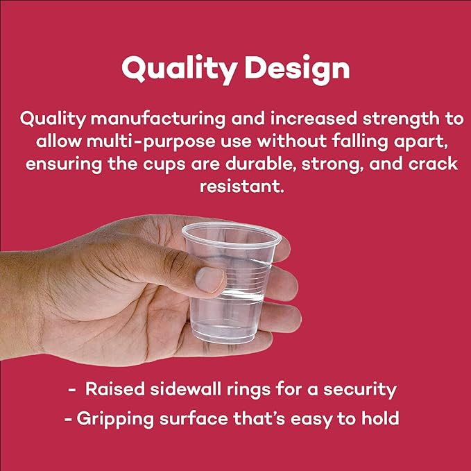Dealmed 3 oz Disposable Plastic Cups - Image 5
