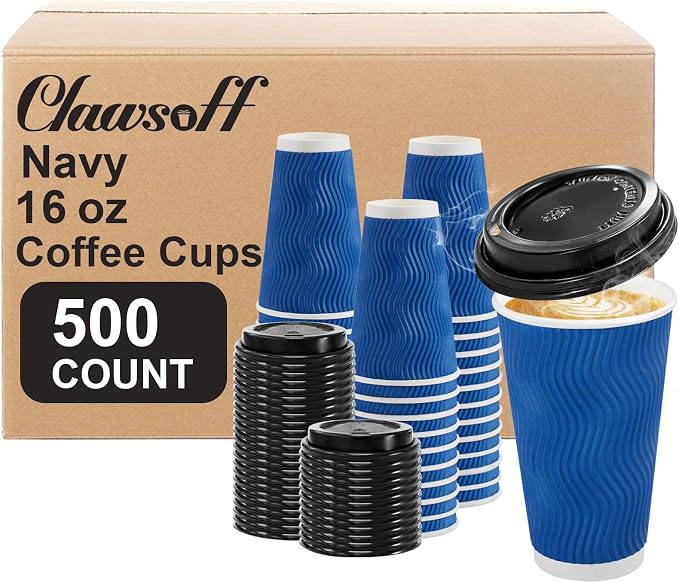 Clawsoff 500 Pack 16 oz Coffee Cups by BuyNow