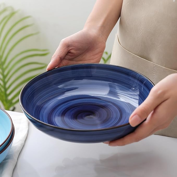 Selamica Ceramic 16-Pieces Dinnerware Set, Ceramic Dishes Set - Image 4