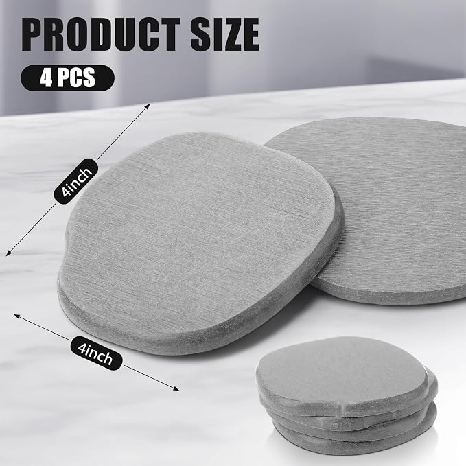 Diatomaceous Earth Coasters Set of 4，Cool Absorbent Quick-Dry Drink Coasters - Image 2