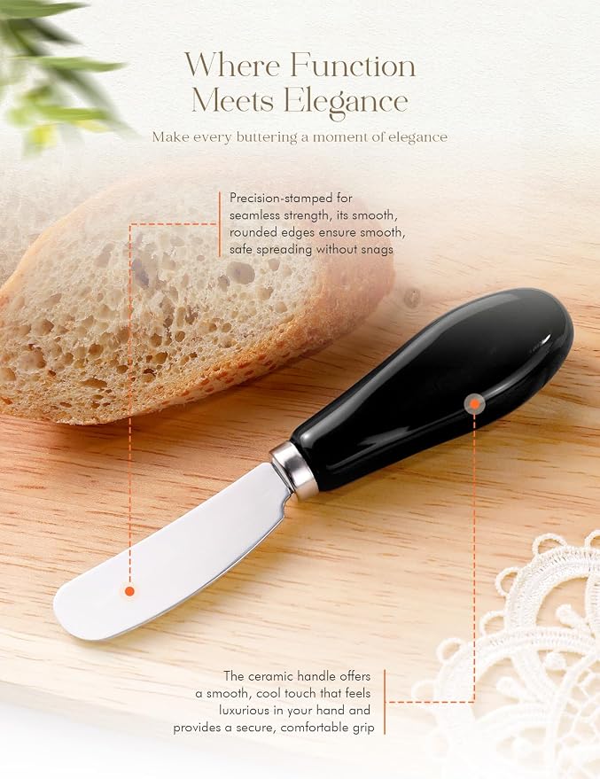 Stainless Steel Butter Spreader Knife 4 Pack - Image 2