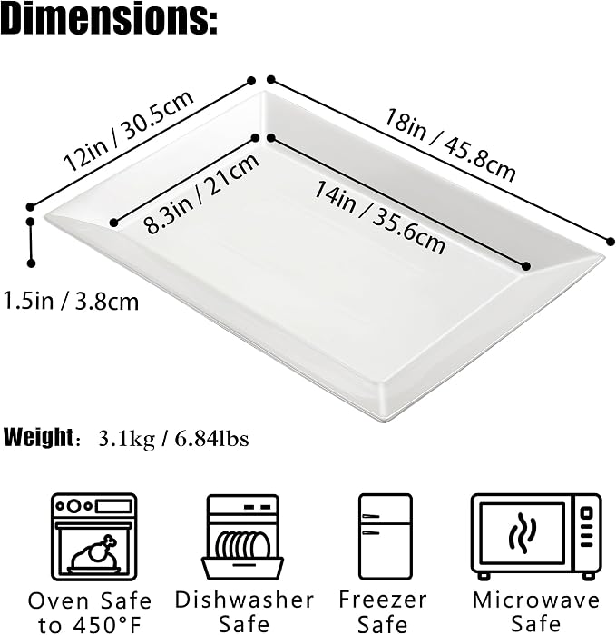 18" x 12" Large Serving Platter - Image 2