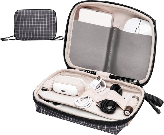 Electronics Organizer Cord Organizer Travel, Small Tech Bag by SIMTOP