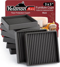 Furniture Coasters 8 Pcs 3” Furniture Caster Cups by Yelanon