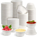 LeonBach 200 Pack 2 oz Natural Bagasse Fiber Paper Bowls, by LeonBach