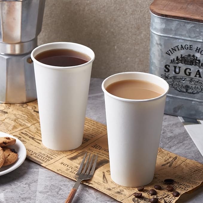 CIAO! 16oz White Paper Hot Cup, Disposable, 90mm Diameter 1 - Image 8