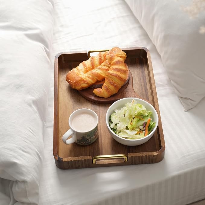 Natural Acacia Wood Serving Tray - Image 7