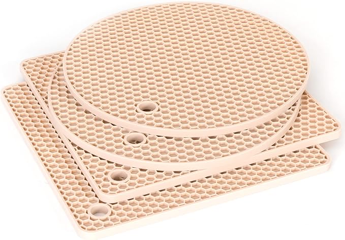 4 Pack Trivets for Hot Dishes | Hot Pads for Kitchen, Silicone Pot Holders for by Joyhalo