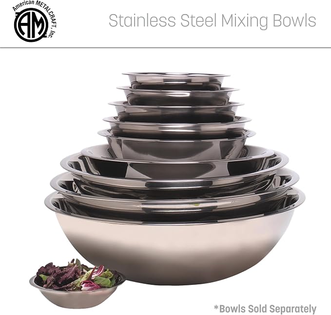 American Metalcraft 16" Stainless Steel Mixing Bowl - Image 6