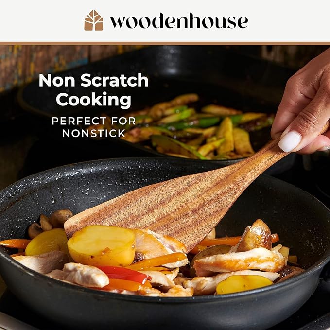 Wooden Spoons for Cooking, Heat Resistant & Food-Safe - Image 5