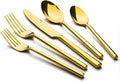 Alata Potter Gold 20-Piece Forged Silverware Set, Service by Alata