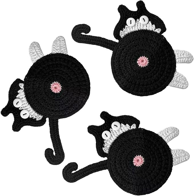 3 Pack Drink Coaster, Woven Creative Coasters by Unknown