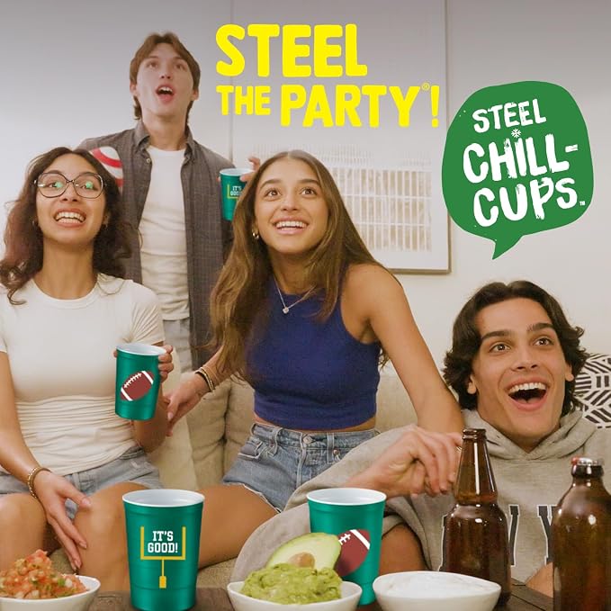Steel Chill Cups 16 oz. Reusable Party Cups, 100% recyclable - Image 7
