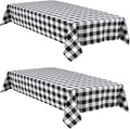 Buffalo Plaid Tablecloth, 2 Pack, 54 x 80 inch, Stain and Wrinkle Resistant by Hiasan