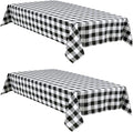 Buffalo Plaid Tablecloth, 2 Pack, 54 x 54 inch, Stain and Wrinkle Resistant by Hiasan