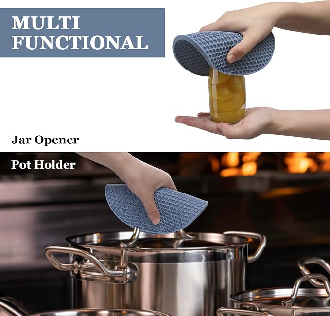 Silicone Trivets for Hot Dishes, Heat Resistant Non-Slip Silicone Trivet Mats - Image 5