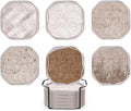 UMIRRO Absorbent Felt & Silicone Coasters Set of 6 by Umirro