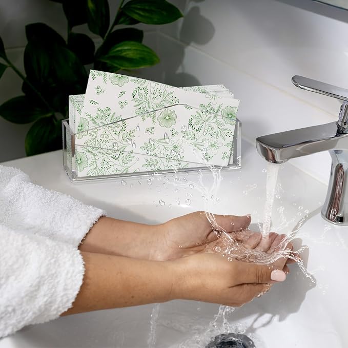 Acrylic Napkin Holder, Bathroom Vertical Guest Towel Holder 1 Pack | Waterproof - Image 3