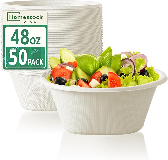48 Oz Bowls Disposable by Homestockplus