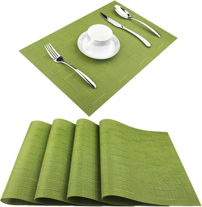 PIGCHCY Plastic Placemats, Durable Heat Resistant Placemats - Image 7
