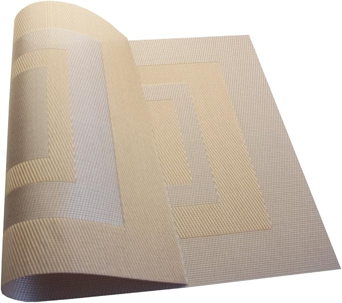 PIGCHCY Placemats Set of 6, Washable Woven Vinyl Kitchen Table Mats Non Slip - Image 6
