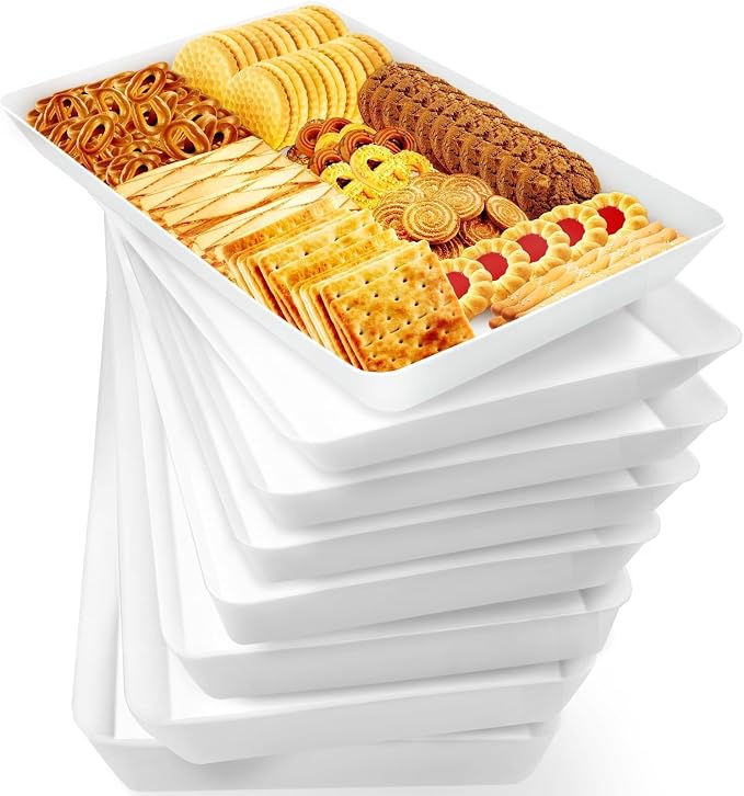 WOWBOX 8 pcs Serving Tray for Entertaining, Serving Platters for Snacks by WOWBOX