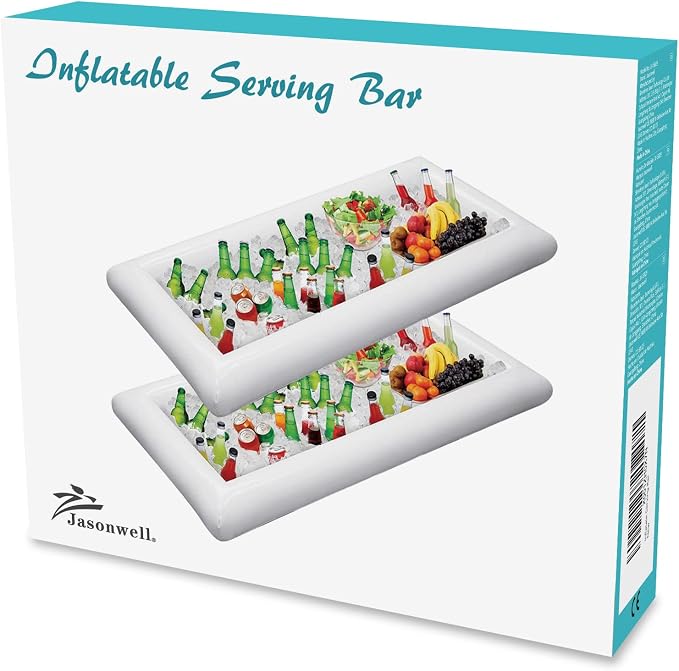 Jasonwell Inflatable Serving Bars Ice Buffet Salad Serving Trays Food Drink - Image 7