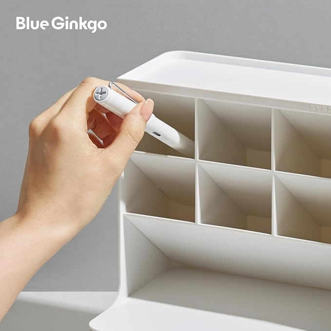 BLUE GINKGO Hive Pen Desk Organizer, Made in Kore | 6 Compartments. Full - Image 5