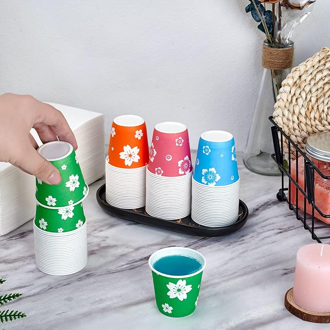 LITOPAK 800 Pack 3 oz Paper Cups, Small Paper bathroom cups 3 ounce | - Image 4