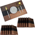PIGCHCY Vinyl Placemats Set of 12 Washable Durable Kitchen Table Mats Easy to by PIGCHCY