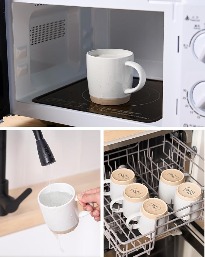 famiware Coffee Mugs for 6, 13 oz Mug Set, Dringking Cup - Image 5