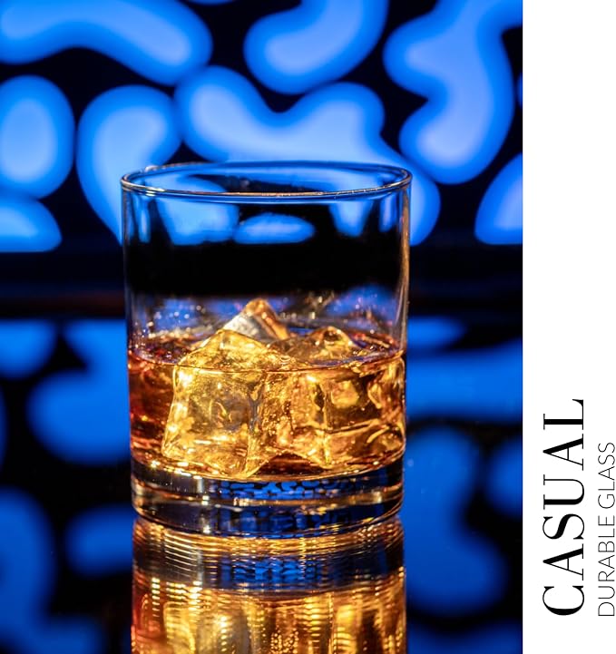 Krosno Whisky Sour Tumbler Glasses Old Fashioned Bourbon Cognac Brandy | Set of - Image 4