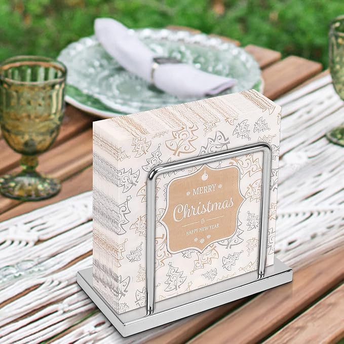 Livabber Napkin Holder, Metal Napkin Storage Modern Freestanding Tissue Paper - Image 6