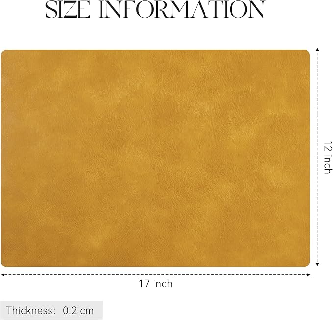 MOSAYT Vinyl Placemats Set of 6-12 X 17 Inch - Image 7