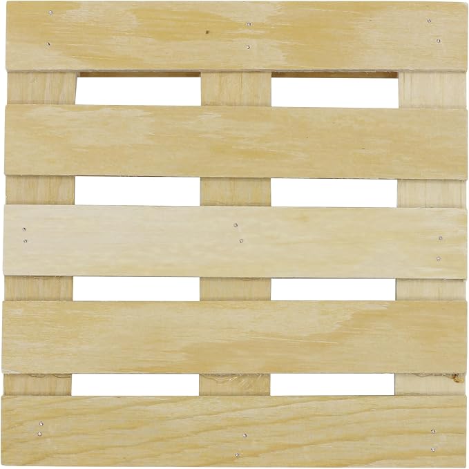 Creative Hobbies 6-Pack Mini Wood Pallet Coasters - Image 6