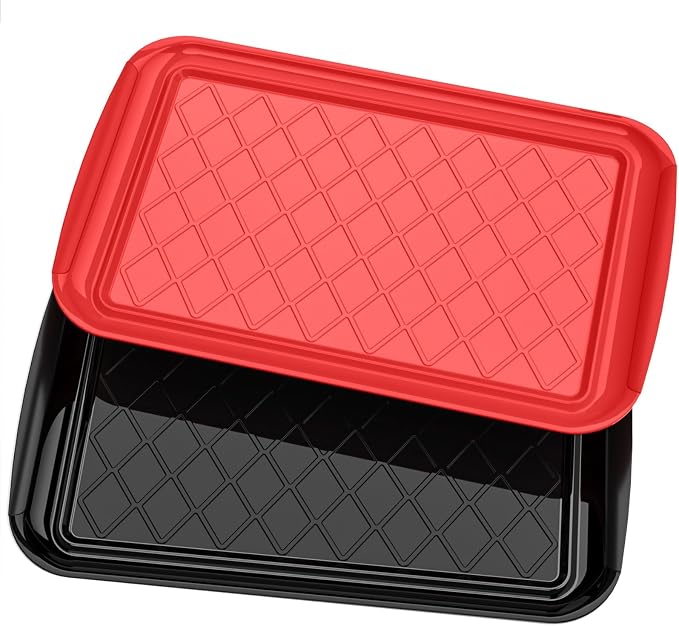 Grilling Prep & Serve Trays for Party Set of 2, Large BBQ Serving Platters | by Unknown