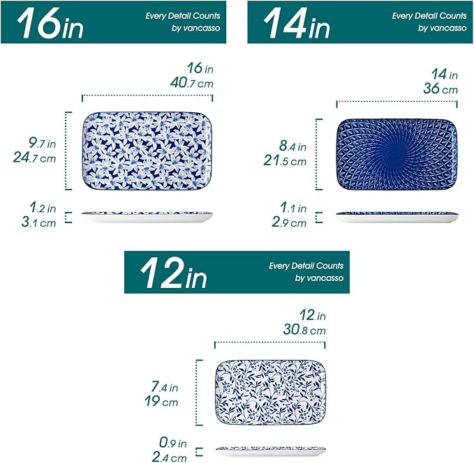 vancasso Porcelain Serving Trays - Image 7