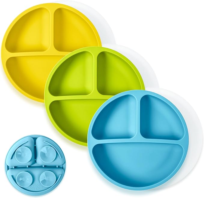 WeeSprout Suction Plates with Lids by WeeSprout