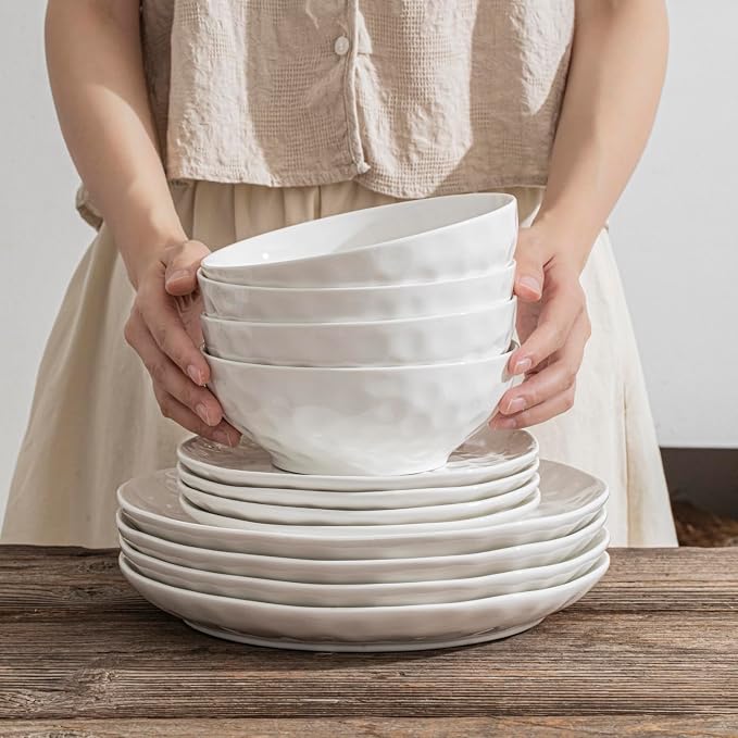 HOMBENE Ceramic Serving Bowls, 6.3 Inch, Oven & Microwave Safe, 25.7 oz Capacity - Image 4