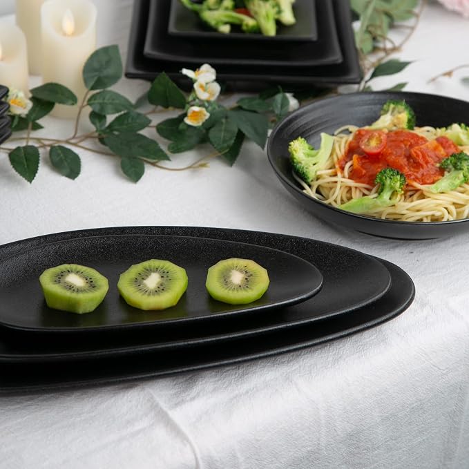vicrays Large Oval Serving Platters, Stackable Serving Trays Serving Plates - Image 7