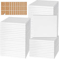 60 PCS Ceramic Tiles for Crafts, Unglazed Matte Coasters by GOHDODD