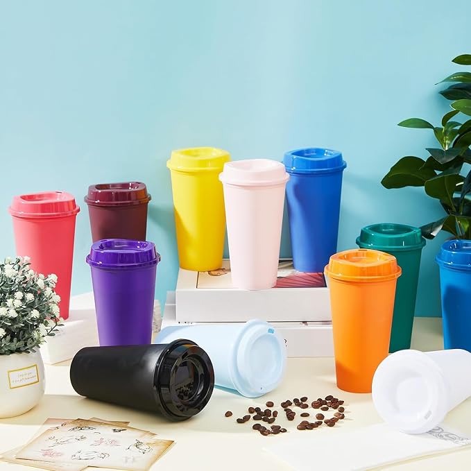 FillTouch 24 Pcs 16 oz Reusable Coffee Cups - Image 4