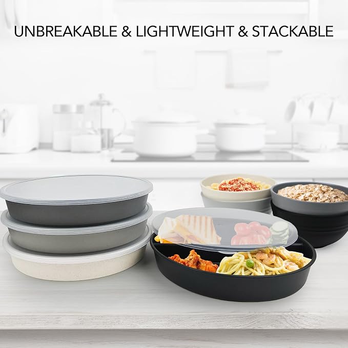 9 Inch 4PCS Divided Plates - Image 5
