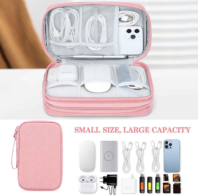 FYY Electronic Organizer, Travel Tech Pouch Bag, Waterproof, Double Layers - Image 6
